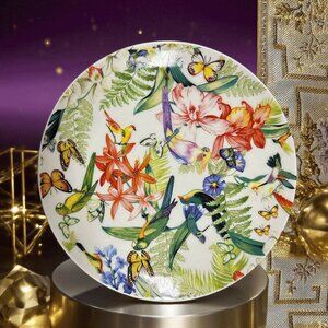 Detailed Botanical Illustration Decor Plate